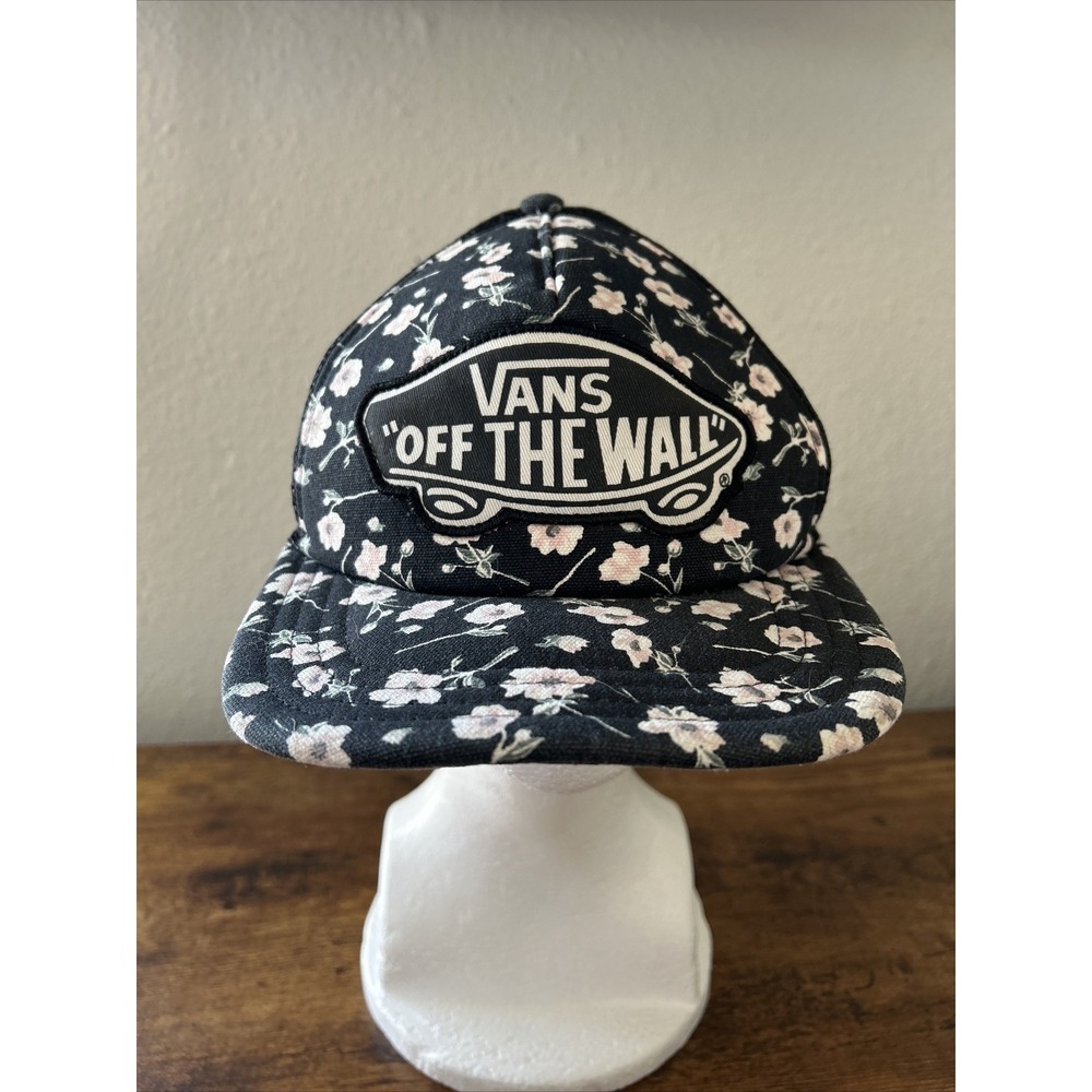 Vans Off The Wall Women's Beach Girl Trucker Hat Cap - Graphite Floral